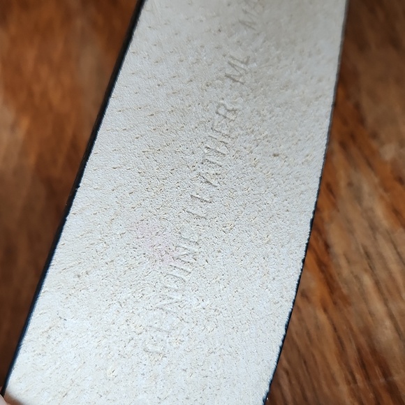 Chicos Silver Metal Wide Brown Belt 36"-39" - Picture 8 of 11